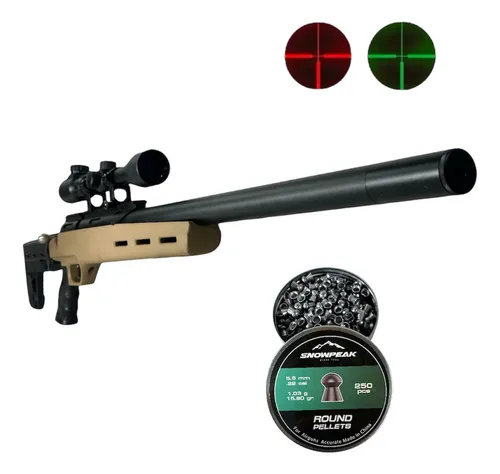 Rifle Pcp Aztk Cyborgh-max Regulado 5.5 + Mira + Diabolos