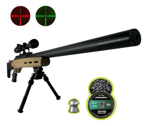Rifle Pcp Aztk Cyborgh-max 5.5 + Mira + Diabolos + Bipode
