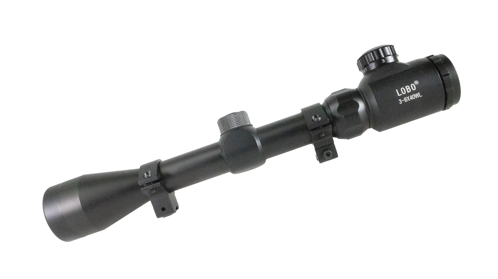 AZTK Mira Telescopica 3 - 9 X 40 WL LOBO Con Jgo. De Montura
