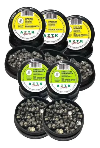 [KT.03.DPM_55.02.DPX_55] Diábolos Aztk 5-pack Magnum Punta/xpress Impact 600 Pzs