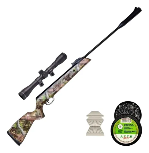 [KT.GR1000SCRAIL.55.6032432.02.DPX_55] Rifle Aztk Magnum Camu 5.5 Nitro Pistón + Mira 4x32 900 Fps