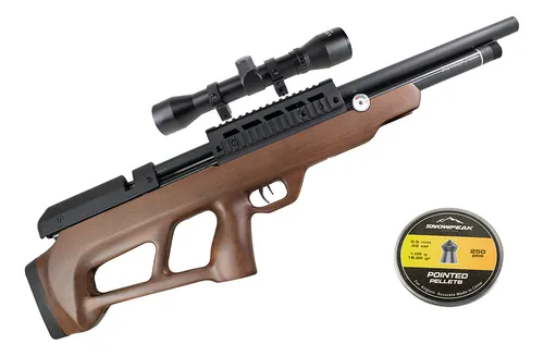 [KT.13585_55.DPM_55] Rifle Kit Under Lever Cal.5.5mm Regulado+ Mira4x32 +diabolos