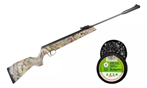 [KT.GR1000SCRAIL_55.DPX_55] Rifle Aztk Magnum Camu Nitro Piston + 120 Diabolos 5.5