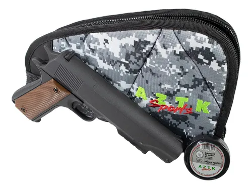 [KT.LP400_45.FP002.DPM_45] Pistola 4.5mm Aztk Lp400 Bombeo Simple + Diabolos + Funda