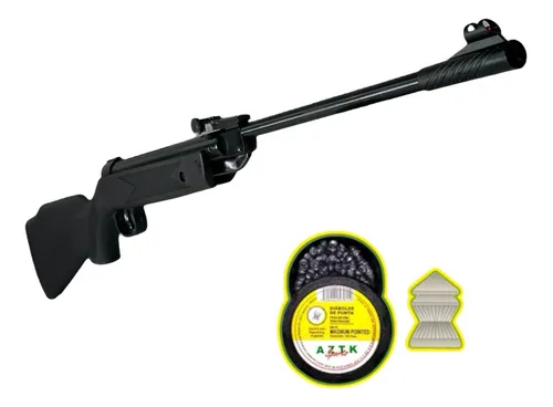 [KT.B1-4P_55.DPM_55] Rifle Aztk Halcon 5.5mm 650fps Resorte Monotiro + Diabolos