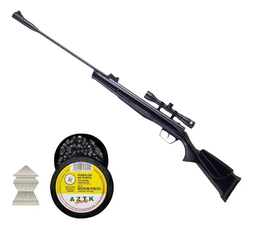 [KT.10616GP_55.6032432.DPM_55] Rifle Beeman Mantis 5.5 Nitro Pistón + Mira Telescópica 4x32