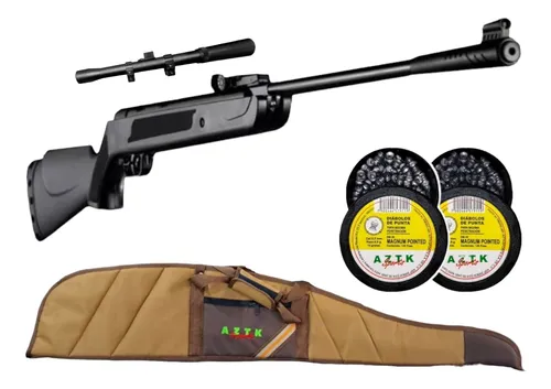 [KT.LB600_55.FER001K.6031420.02.DPM_55] Rifle Aztk Zorro 5.5 + Funda Orig + Mira 4x20 + 240 Diabolo