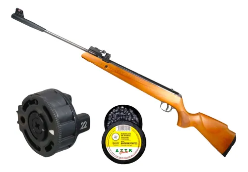[KT.GR1250X_55.DPM_55] Rifle Aztk Leon-x 5.5 Cargador 12 Diabolos Nitro Piston