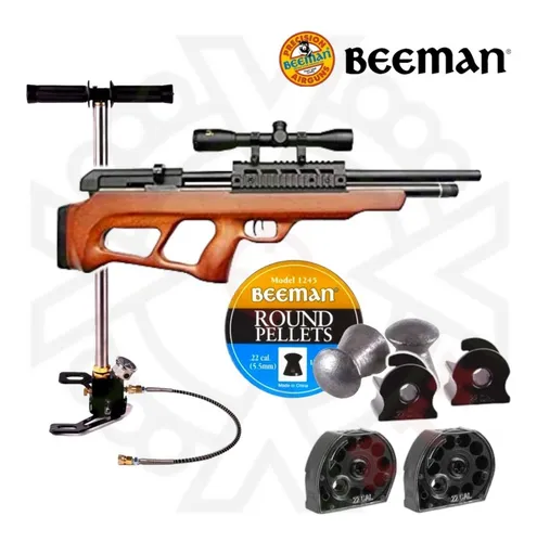 [KT.13585_55.ZY0013SS.1245_55] Diabolos Beeman 175 Pz + Rifle Pcp Under Lever + Mira 4x32