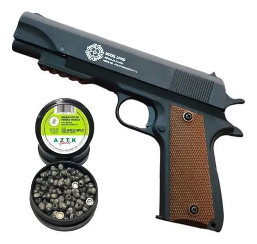 [KT.LP400_55.02.DPX_55] Pistola 5.5mm Aztk Lp400 Bombeo Simple + Diabolos