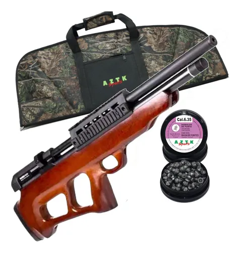 [KT.13595_635.FER001C.DPM_635] Kit Rifle Under Lvr 6.35mm Regulado+funda+diabolos+mira 4x32