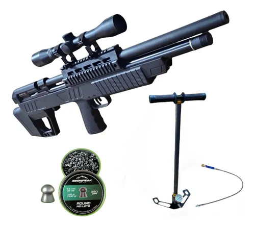 [KT.13625_55.ZY0013SS.RP159_55] Rifle Pcp Beeman 5.5 Commodore + Bomba + Diabolos + Mira
