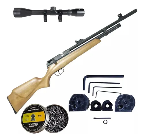 [KT.1330_45.6032432.PP756_45] Rifle Pcp Raider Beeman Con Cargador 4.5mm Mira + Diabolos