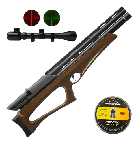 [KT.M40_55.60403940WL.PP1620_55] Rifle Pcp Mamut Aztk 5.5 Semiautomatico + Mira + Diabolos