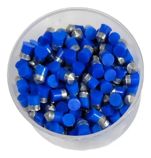 [FG1AZ.250EBS.45] AZTK Diábolo Blue Fire 4.5 mm Pointed Short 250 pzas.